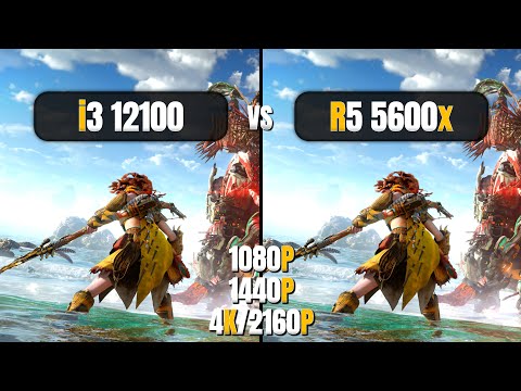 Intel Core i3 12100 vs AMD Ryzen 5 5600x - 1080p, 1440p, 4K - Ultimate Comparison - 4070 Ti Super
