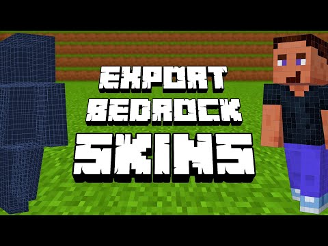 How To Export Minecraft Bedrock Skins!