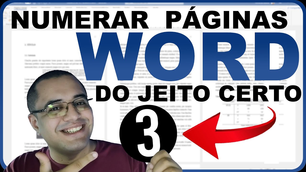 📃 WORD | Normas da ABNT - Como numerar páginas no Word