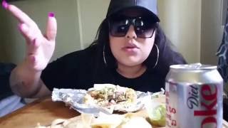 Chipotle burrito /mukbang dubble the trouble with chunky