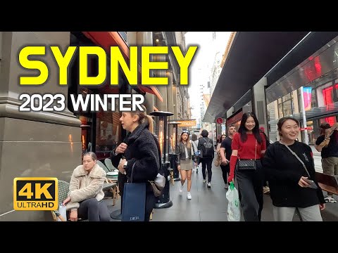 Australia Walking Tour, Sydney 2023 Winter 4K