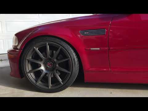 E46 M3 Eibach Springs Upgrade. Before and After