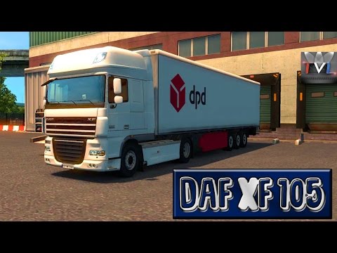Daf XF 105 DPD trailer ZURICH-STRASBOURG