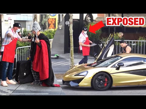 Homeless Billionaire Exposes Restaurant Worker!