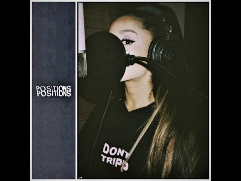 ari records studio footage for her song 'positions'