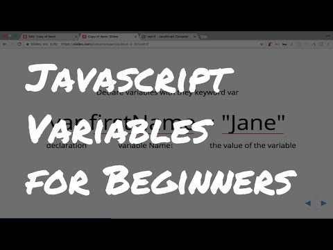 Javascript Tutorial For Beginner Web Developers 1 What Is A Javascript Variable For Beginners