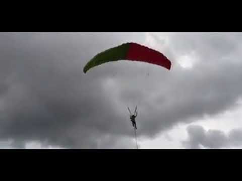 Meus primeiros treinos para voar paramotor