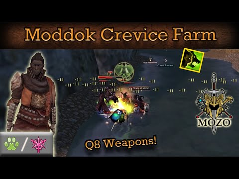 Rune/Insignia & Q8 Weapon Farming in Moddok Crevice - Guild Wars 1 Ranger Farm R/A, HM