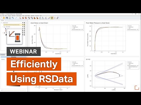 Webinar - Efficiently using RSData to Determine Rock and Soil Material Properties
