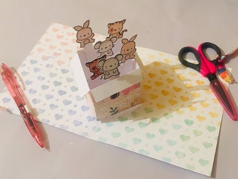 DIY: Tarjeta pop up cajita sorpresa/ cardmaking/cajita sorpresa/armable/toda ocasión