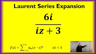Laurent Series using a Power Series