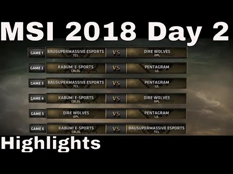 MSI 2018 Highlights Day 2 | Mid Season Invitational 2018 Play in Highlights ALL GAMES