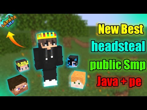Best cracked public Headsteal smp server for Minecraft pocket and java || free to join 24/7 online