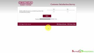 Orscheln Farm & Home Customer Satisfaction Survey - tellofh.smg.com