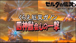 【ゼルダの伝説#特別編】四神獣　厄災ガノンへの会心の一撃！！