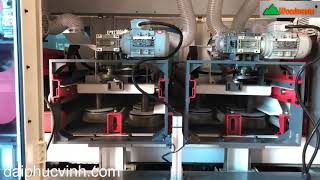 Woodmaster. vận hành thử MÁY CHÀ NHÁM CHỔI THÙNG 7 trục đa hướng cho Cty ALLIANCE