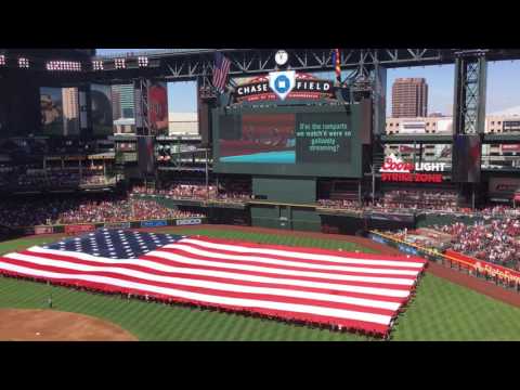Opening ceremony for 2017 Arizona Diamondbacks home opener
