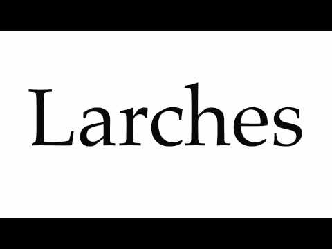How to Pronounce Larches