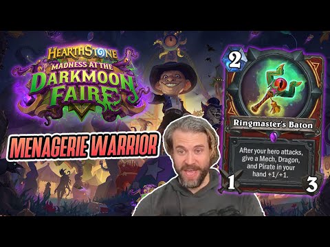 (Hearthstone) Menagarie Warrior In Darkmoon Faire!