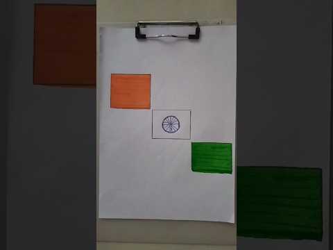 🇮🇳 flag drawing independence day drawing #trending #independenceday #viral #india #ytshorts #drawing