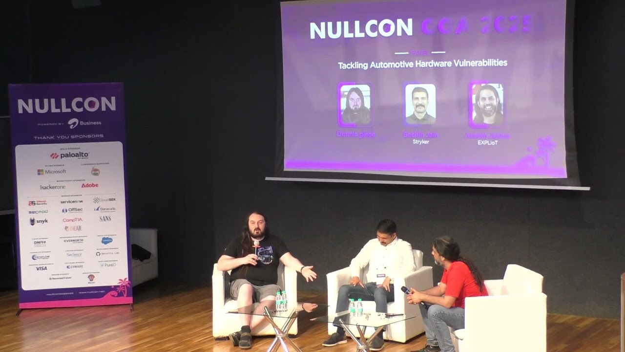 Nullcon Goa 2025 | Panel: Tackling Automotive Hardware Vulnerabilities