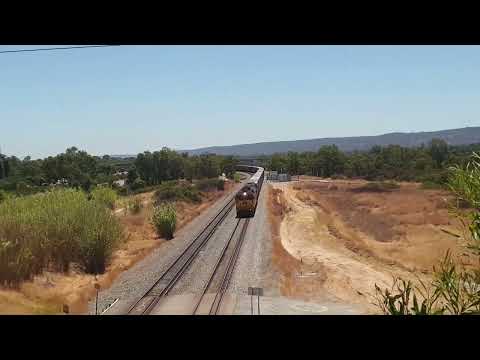 G155 and GML10 on a container train in Kenwick