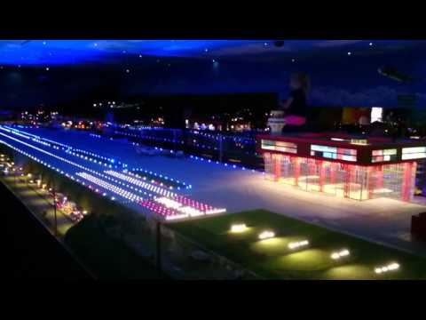 Makieta Borówiec - miasto nocą