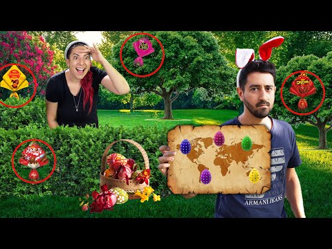 CAÇA AOS OVOS DE PÁSCOA EXTREMO COM PROVAS | Gabriel e Shirley 2.0