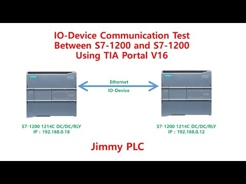 IO-Device Communication Test Between S7-1200 and S7-1200 Using TIA Portal V16