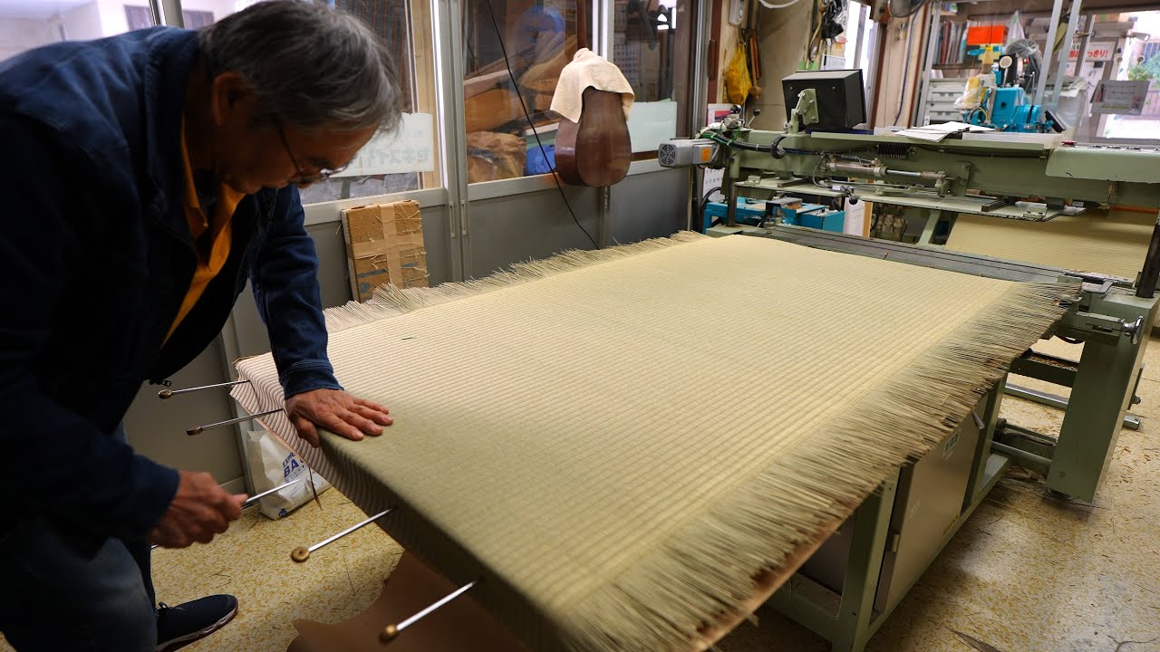 【昭和33年創業】日本の畳職人に密着！畳の製造工程、張り替えのプロセス　職人技　ASMR