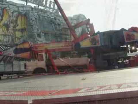 Cranger Kirmes 2008 Aufbaufotos vom 27.07.2008