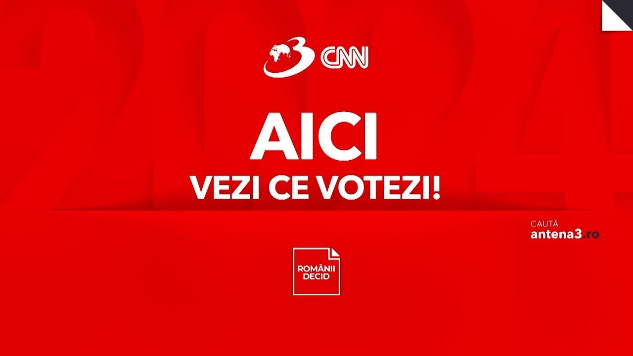 LIVE Antena3 CNN: Ediţie specială de alegerile parlamentare