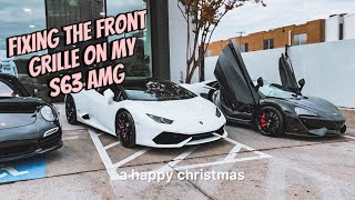 Fixing the grille on my S63 AMG