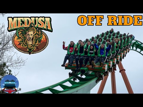 Off-ride footage of a Medusa train