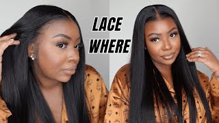 Flawless Soft & Natural Hairstyle🔥Straight Human Hair Wig Install For Beginners|Myfirstwig