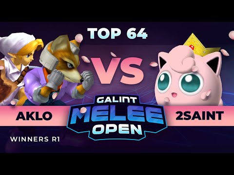 Galint Melee Open: Spring Edition - Aklo (Young Link, Fox) vs 2Saint (Jigglypuff) - Top 64 WR1