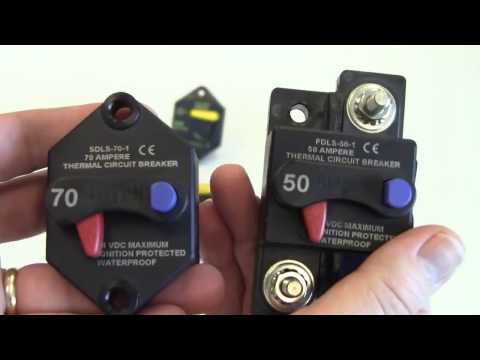 Blue Sea Systems 285 187 & Klixon Circuit Breakers