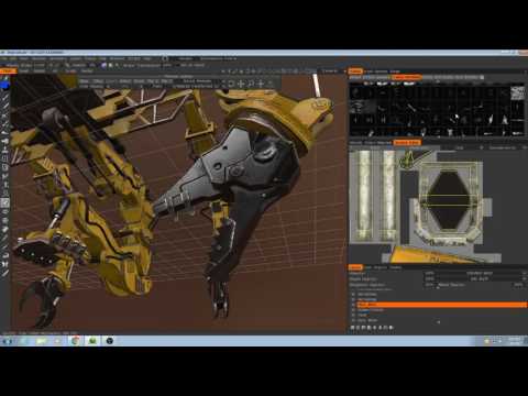 Photo - Assembly Crane Texturing - Part 6 | மாடலிங் காட்சி பெட்டிகள் - Pilgway