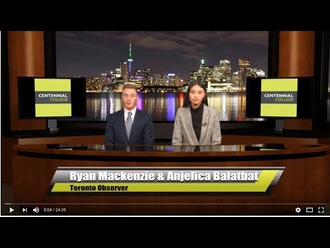 Toronto Observer TV News for Tuesday Dec. 10, 2018 with Ryan Mackenzie and Anjelica Balatbat