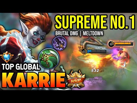 KARRIE BEST BUILD 2023 | TOP GLOBAL KARRIE GAMEPLAY | MOBILE LEGENDS✓