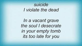 Six Feet Under - In A Vacant Grave Lyrics