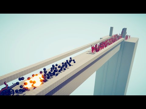 GOD CANNON DEFENDING BRIDGE - Totally Accurate Battle Simulator