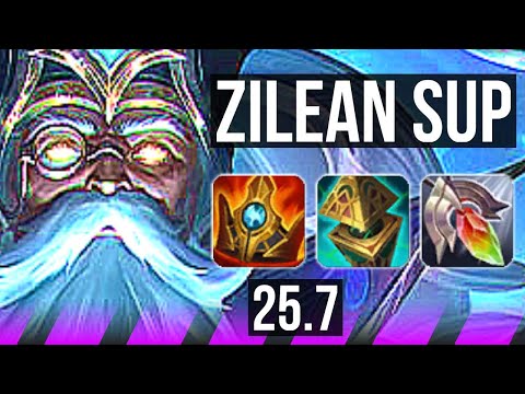 ZILEAN & Jhin vs THRESH & Ezreal (SUP) | 1/2/42, 600+ games | KR Diamond | 25.7