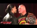 Roman Reigns and Brock Lesnar meet face to face ...