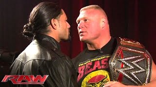 Roman Reigns and Brock Lesnar meet face to face: J