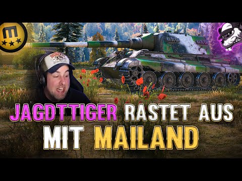 Went wild and three-marketed with the Jagdtiger featuring Milan! [World of Tanks - Gameplay - Ger...
