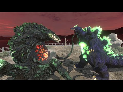 Super  Godzilla VS Biollante Battle ARBS Animal revolt Battle Simulator