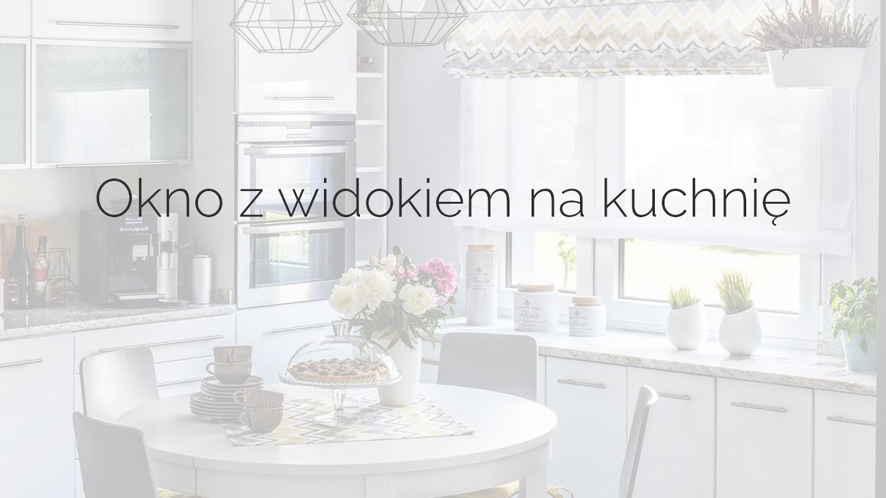 Okno w kuchni - pomysły na dekoracje wg dekoria.pl