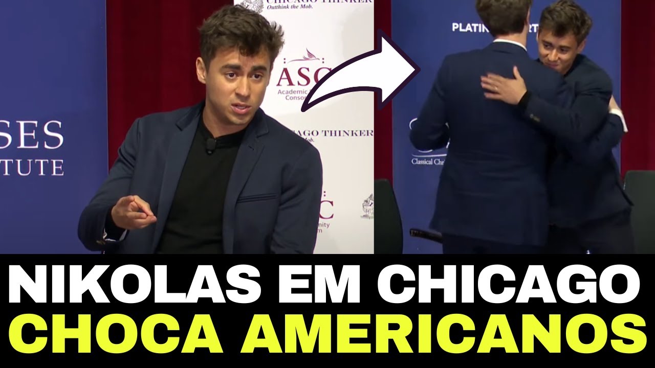 NIKOLAS BRILHA NO EUA E CHOCA ESTUDANTES AMERICANOS EM EVENTO NA RENOMADA UNIVERSIDADE DE CHICAGO