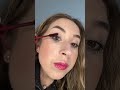 trying RED mascara! 😳 #shorts #makeup #beautyhacks